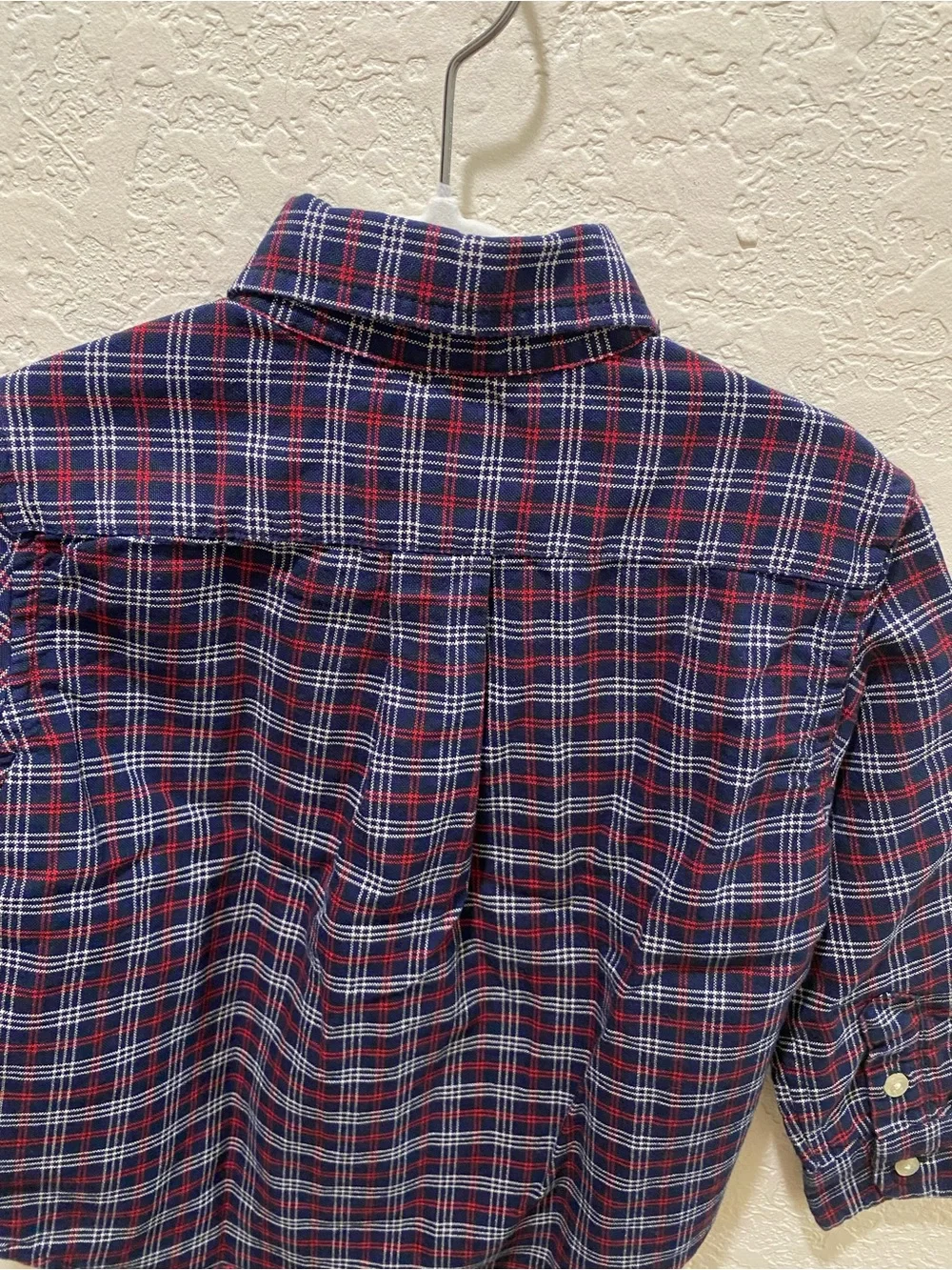 Polo Ralph Lauren Toddler Boys Navy Red Plaid Button-Down Shirt 2T